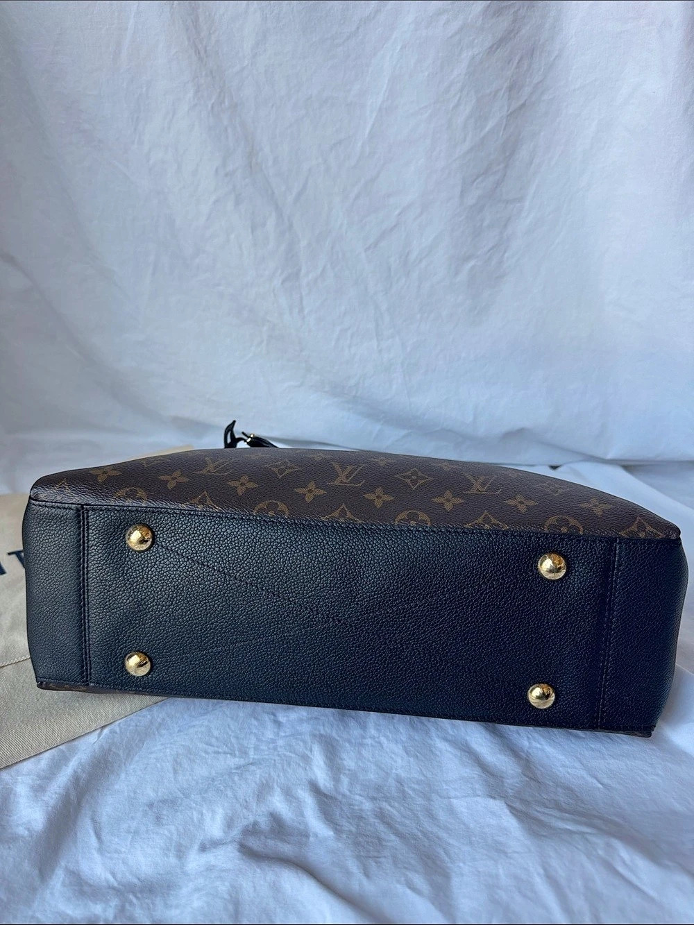 Louis Vuitton Surene MM Monogram Shoulder Bag in Brown & Black Like New - Picture 10 of 13